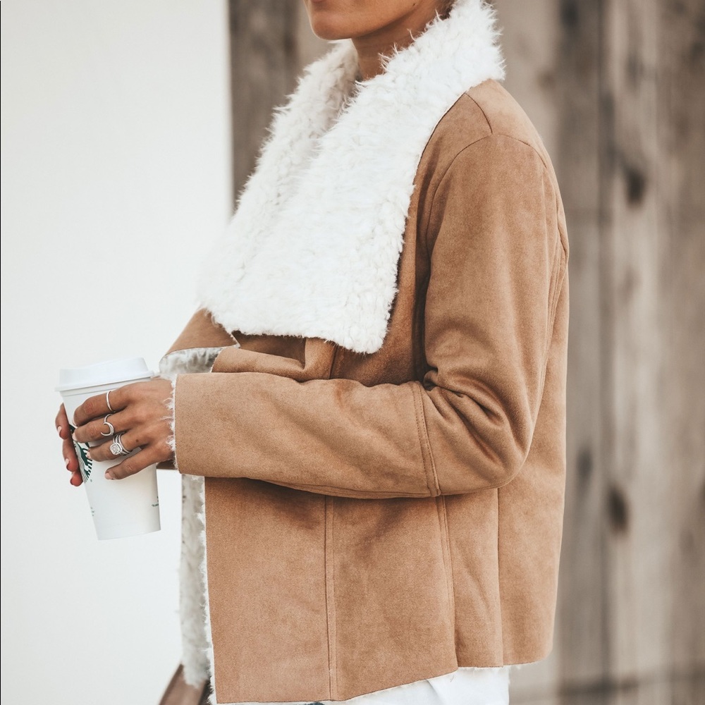 ONE LEFT - Aspen Highlands Faux Suede Jacket - Picture 4 of 8